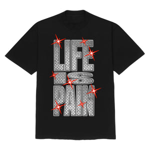Life Is Pain Metal T-Shirt (Black)